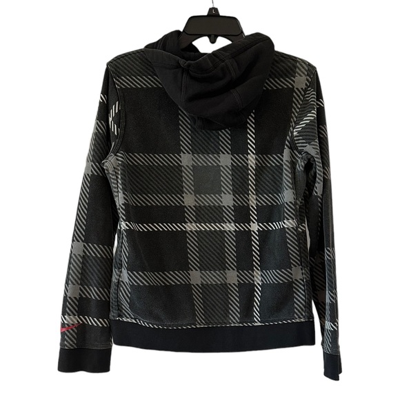 Nike Kids Black and Gray Striped Sweatshirt with Pocket Size Large - Picture 3 of 9